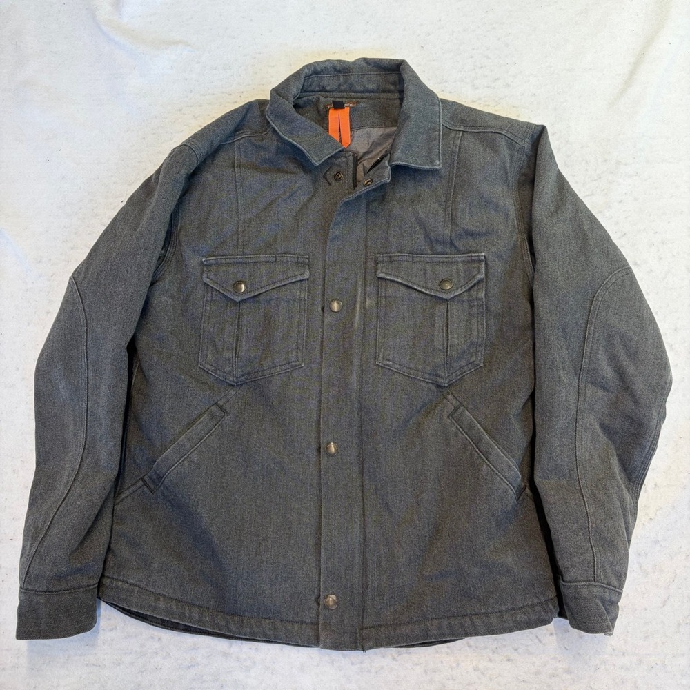 Patagonia Iron Forge Hemp Canvas Ranch Jacket Mens Size M Gray Insulated Work